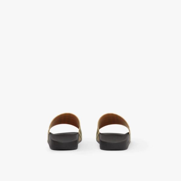 Slide Sandals Burberry Check Print Plaid BY008 - Image 3