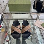 Slides Gucci GG Canvas Black Brown GC133