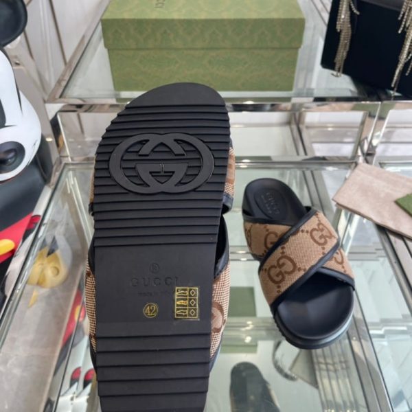 Slides Gucci GG Canvas Black Brown GC133 - Image 2
