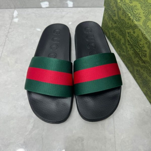 d117234_16915-1.jpg Slides Gucci Slide with Web Ribbon GC134 - Image 1