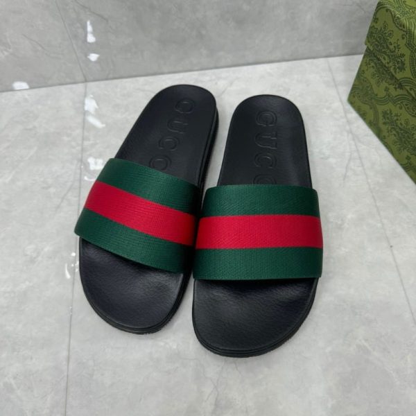 Slides Gucci Slide with Web Ribbon GC134 - Image 4