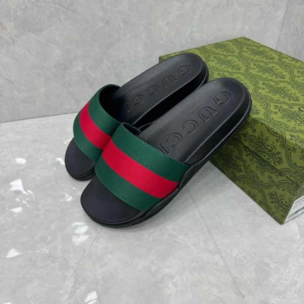 Slides Gucci Slide with Web Ribbon GC134 - Image 5