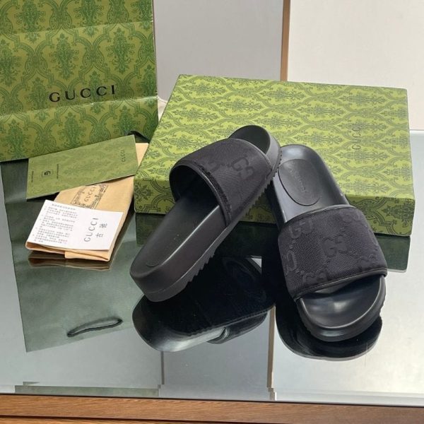 Slides Gucci GG Black GC138 - Image 2