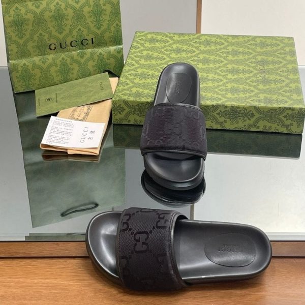 Slides Gucci GG Black GC138 - Image 3