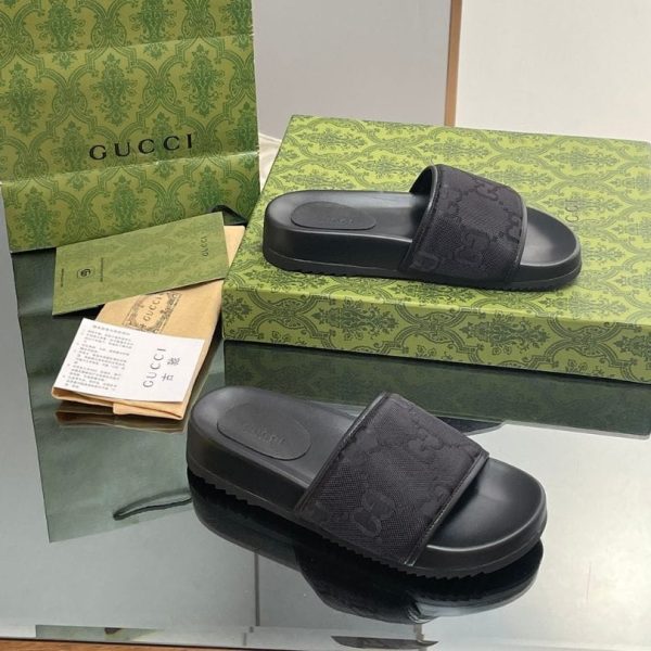 Slides Gucci GG Black GC138 - Image 6