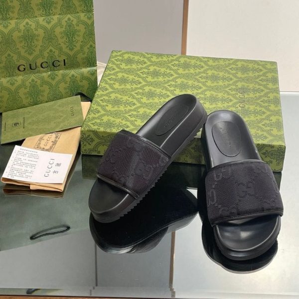 Slides Gucci GG Black GC138 - Image 8