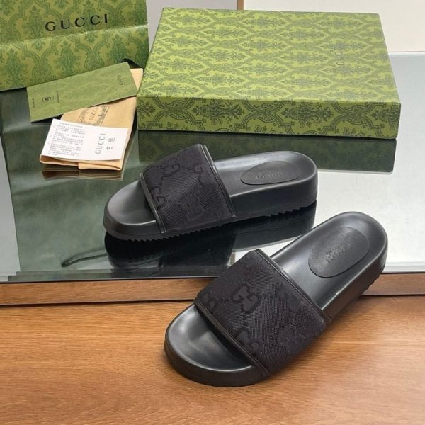 Slides Gucci GG Black GC138 - Image 9