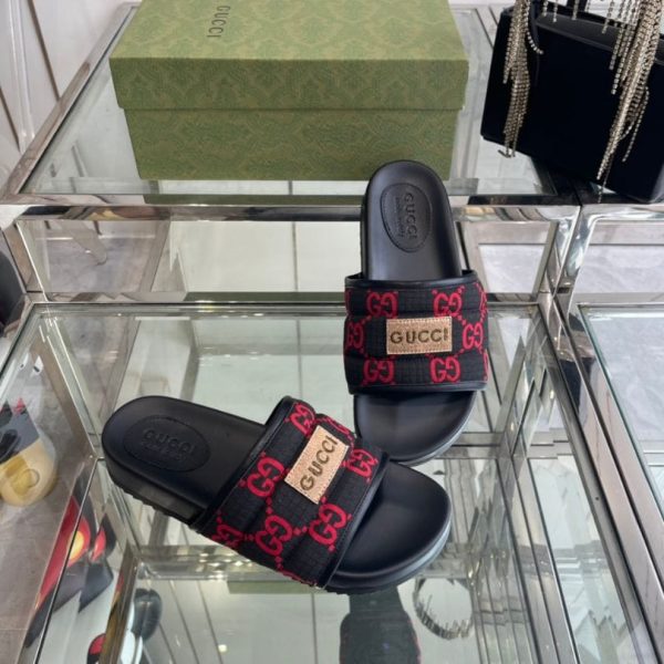 Slides Gucci GG Canvas with Logo Patch GC140 - Image 3