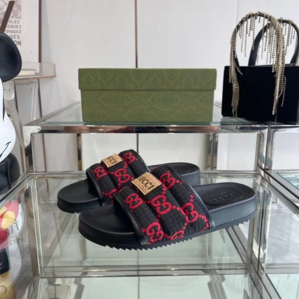 Slides Gucci GG Canvas with Logo Patch GC140 - Image 5
