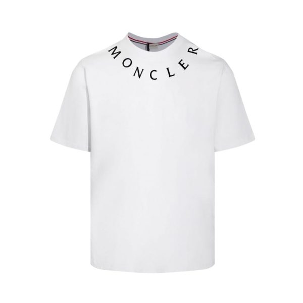 d117486_23218-1.jpg T-shirt Moncler White Logo Crewneck MCL028 - Image 1
