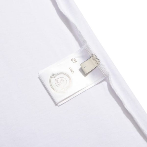 T-shirt Moncler White Logo Crewneck MCL028 - Image 8