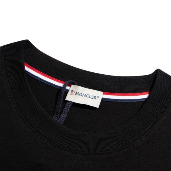 T-shirt Moncler Black Logo MCL029 - Image 8