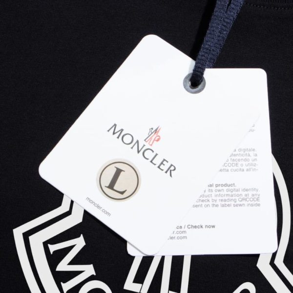 T-shirt Moncler Black Logo MCL029 - Image 9