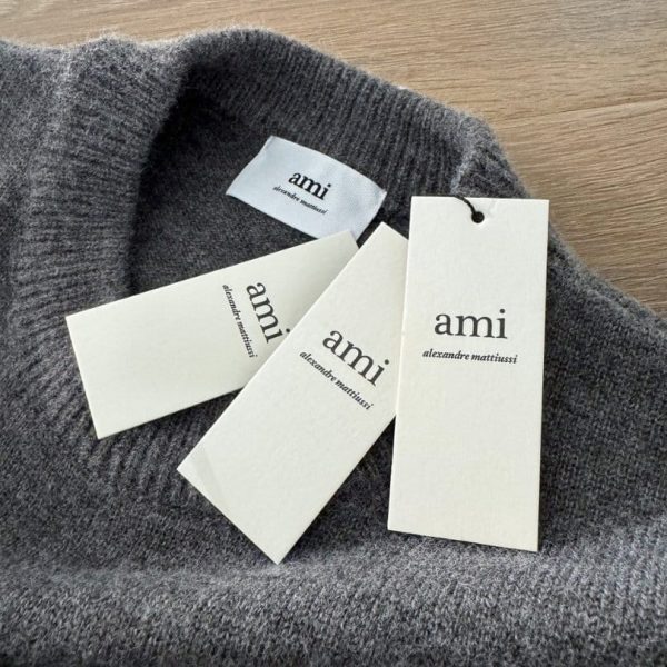 Sweater Ami Paris Ami de Coeur crew neck AMP001 - Image 10