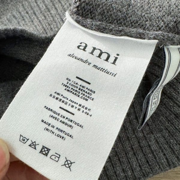 Sweater Ami Paris Ami de Coeur crew neck AMP001 - Image 11