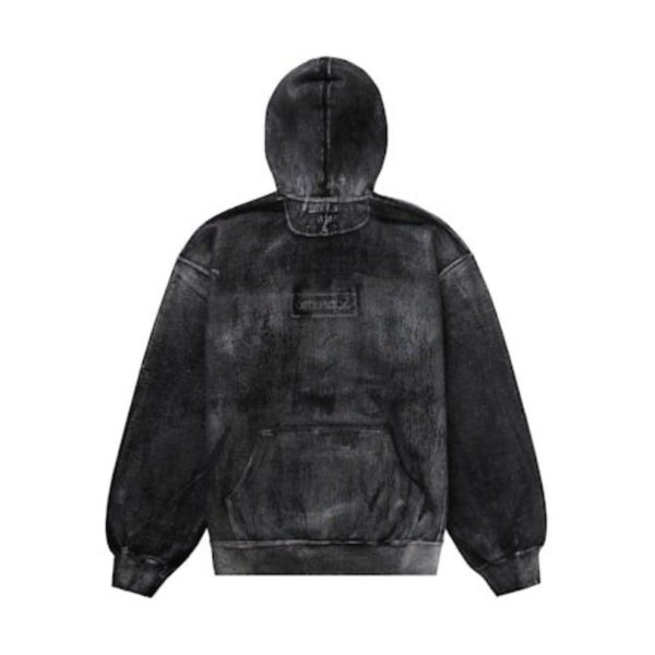 Hoodie Supreme Washed Black SP066 - Image 2