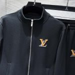 Set Louis Vuitton LV Black Tracksuit LV075 - Image 3