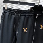 Set Louis Vuitton LV Black Tracksuit LV075 - Image 5
