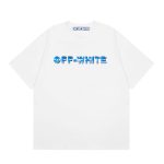T-shirt Off-White Blue Arrows Logo OFF023 - Image 2