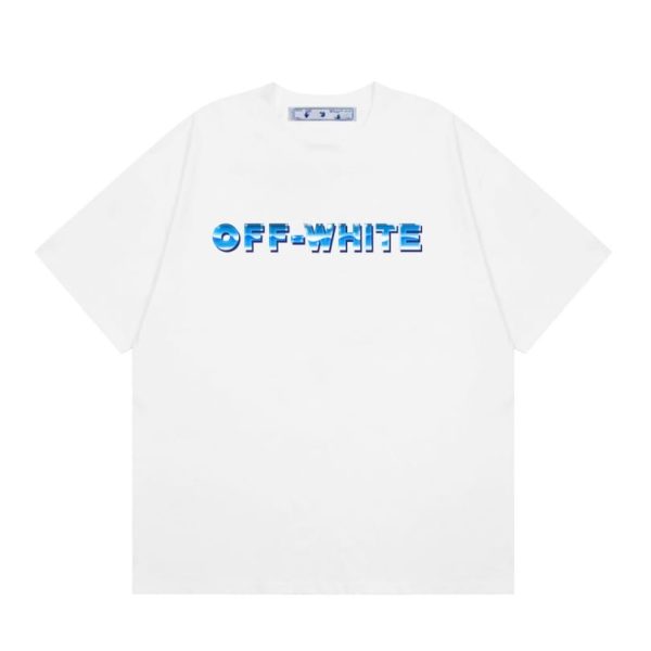 T-shirt Off-White Blue Arrows Logo OFF023 - Image 2