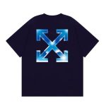 T-shirt Off-White Blue Arrows Logo OFF023 - Image 6