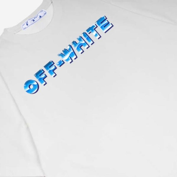 T-shirt Off-White Blue Arrows Logo OFF023 - Image 7