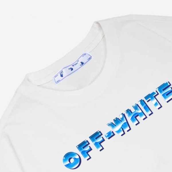 T-shirt Off-White Blue Arrows Logo OFF023 - Image 9