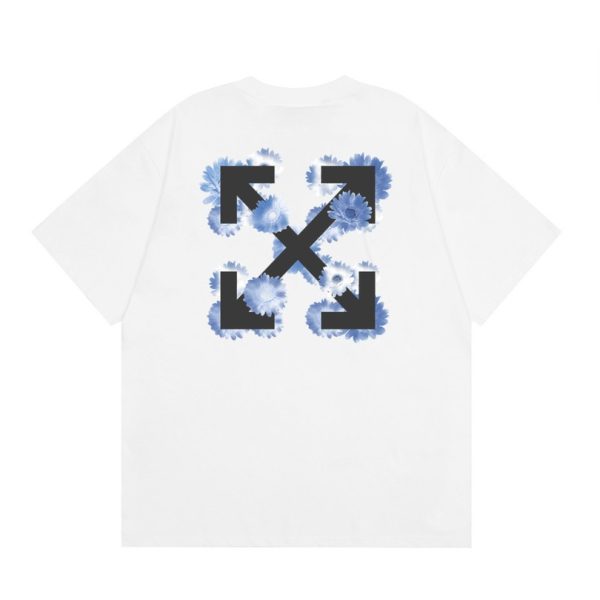 T-shirt Off-White Floral Arrows Graphic OFF024 - Image 2