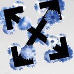 T-shirt Off-White Floral Arrows Graphic OFF024 - Image 5