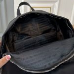 Backpack Prada Black Nylon with Silver Buckles PD058 - Image 7