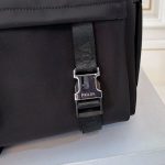 Backpack Prada Black Nylon with Silver Buckles PD058 - Image 9