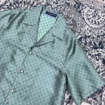 Set Louis Vuitton LV Monogram Shirt & Shorts LV079 - Image 10