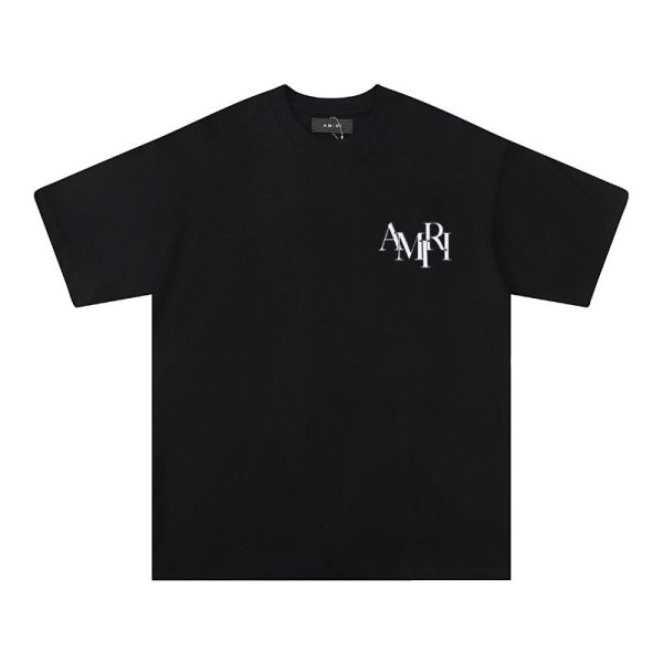 d118181_1693-1.jpg Amiri Logo Black/White T-Shirt AM003 - Image 1