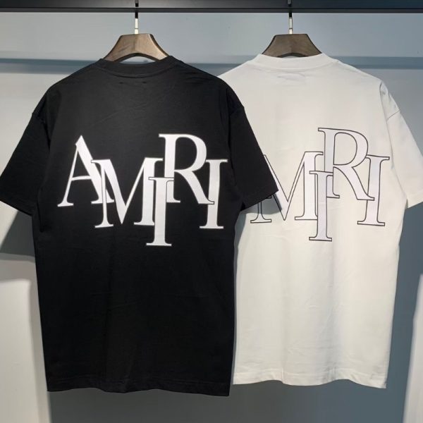 Amiri Logo Black/White T-Shirt AM003 - Image 5