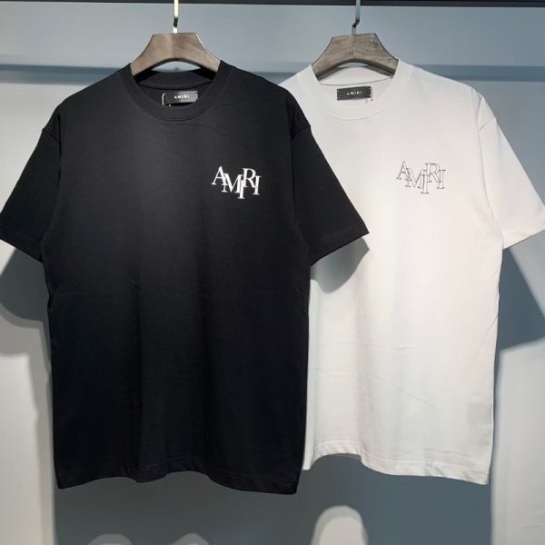 Amiri Logo Black/White T-Shirt AM003 - Image 7