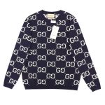 Sweater Gucci Monogram Knit Navy GC101