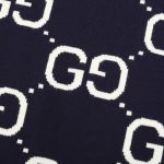 Sweater Gucci Monogram Knit Navy GC101 - Image 3