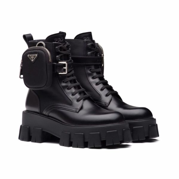Boot Prada Moonlith leather boot with bag detail PD066 - Image 2