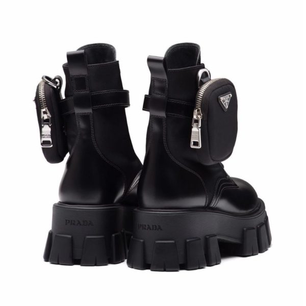 Boot Prada Moonlith leather boot with bag detail PD066 - Image 3