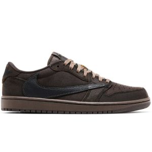 Air Jordan 1 Low Og Sp x Travis Scott Velvet Brown JDN005