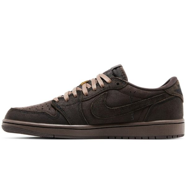 Air Jordan 1 Low Og Sp x Travis Scott Velvet Brown JDN005 - Image 2
