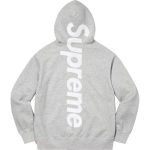 Hoodie Supreme satin-appliqué “Grey” SP066 - Image 2