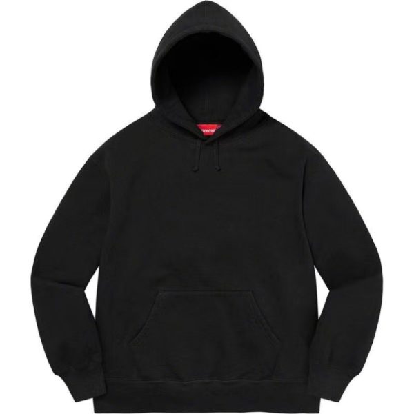 Hoodie Supreme satin-appliqué “Grey” SP066 - Image 4