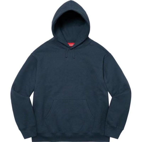 Hoodie Supreme satin-appliqué “Grey” SP066 - Image 6