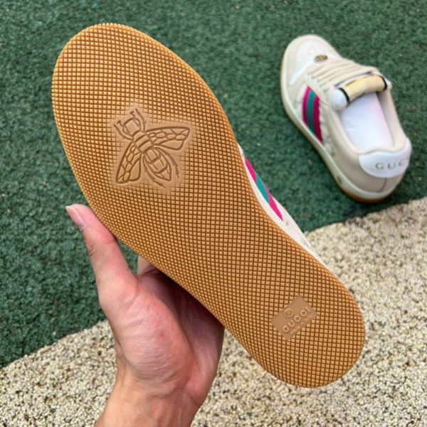 Gucci Screener Cream Leather GCW002 - Image 8