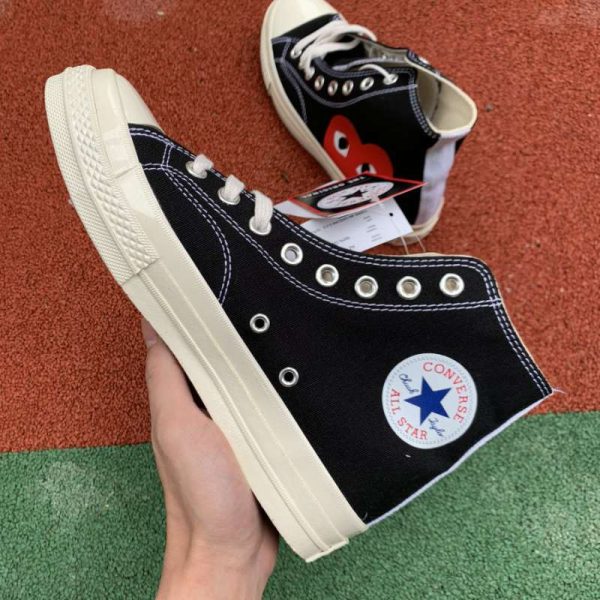 Converse Chuck Taylor All Star 70s X Comme des Gar?ons Play Long Shaft Black CVW003 - Image 4