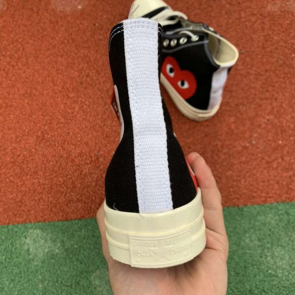 Converse Chuck Taylor All Star 70s X Comme des Gar?ons Play Long Shaft Black CVW003 - Image 5