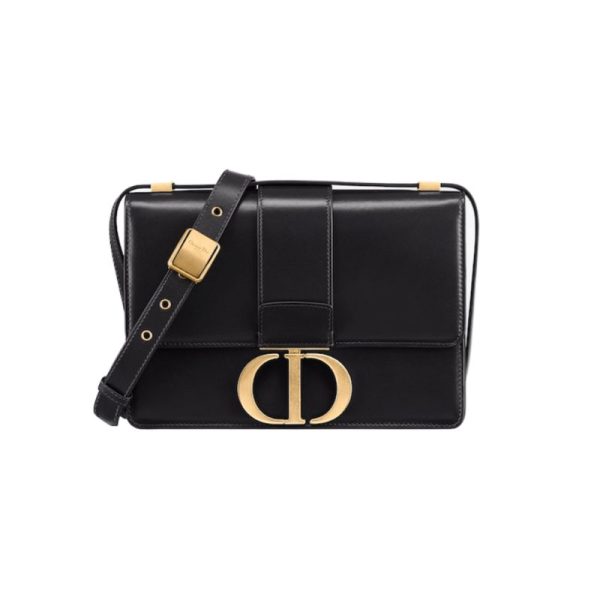 d128716_16540-1.jpg Shoulder Bag Dior 30 Montaigne Pelle di vitello Box nera DOW001 - Image 1