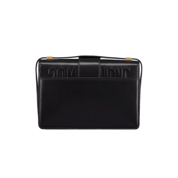 Shoulder Bag Dior 30 Montaigne Pelle di vitello Box nera DOW001 - Image 3