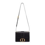 Shoulder Bag Dior 30 Montaigne Pelle di vitello Box nera DOW001 - Image 4